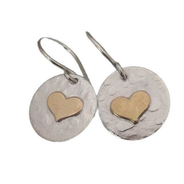 Wholesale Silver Love Round Earrings