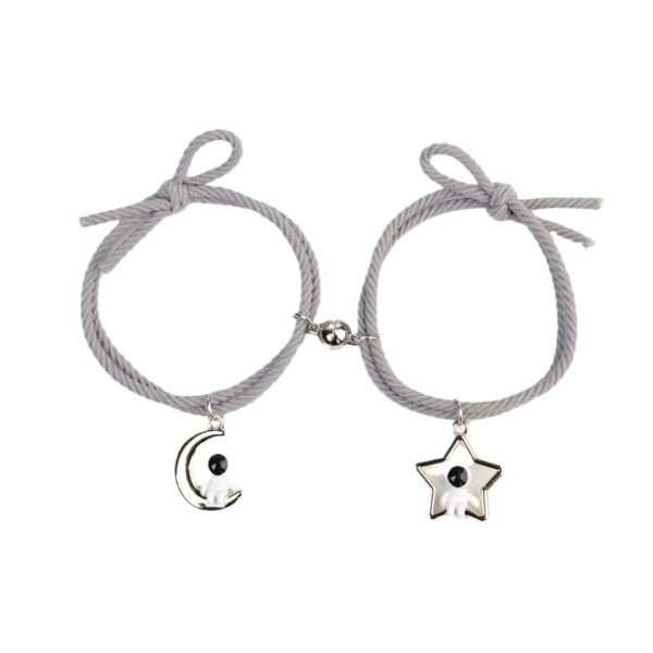 Wholesale Couple Bracelet Send Boyfriend Magnetic Suction Hand Rope Astronaut Bracelet