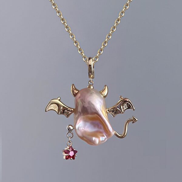 Wholesale Pearl Love Wings Devil Angel Alien Star Pendant