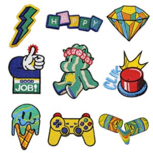 Wholesale Cartoon Game Console Theme Embroidery DIY Patches