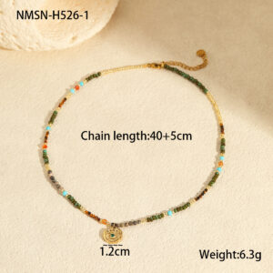 Nmsn-h526-1 eye pendant necklace / 18K