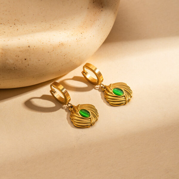 Wholesale Stainless steel jewelry set in gold