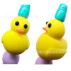 Wholesale 10pcs DIY Cartoon 3D Cute Blue Chick Silicone Beads