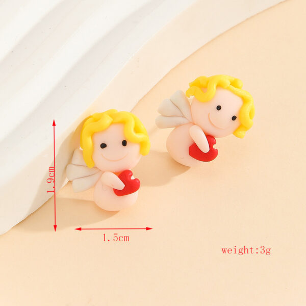 Wholesale Valentine's Day Love Angel Earrings