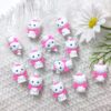O1CN01xg6XDj2FO3hJUogJ7_2216349148869-0-cib Wholesale 10pcs 3D Three-dimensional Silicone Cute Pink Kitten Cartoon Beads