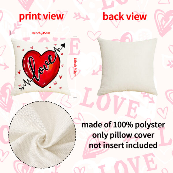 Wholesale Love Letter Printed Pillow Case Valentine's Day