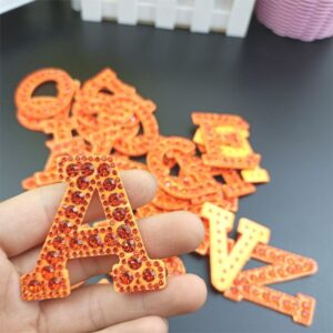 Orange drill single letter 5cm high (take a message)