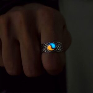 Ancient silver orange light + Blue Light