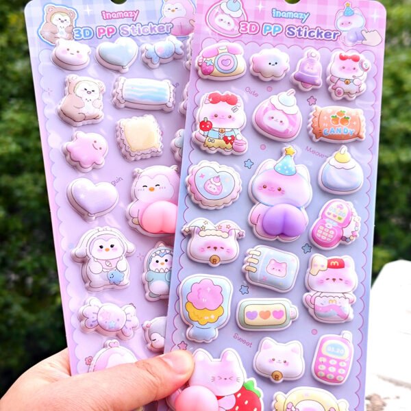 Wholesale Cute animal butt stickers for kids, girls, little noses, DIY stress-relieving crafts, squishy toys, decorative stickers