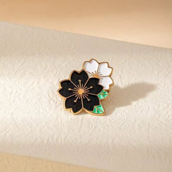 Wholesale cherry blossom brooch fashionable and personalized badge