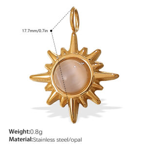 Pj468weg cat eye gold pendant