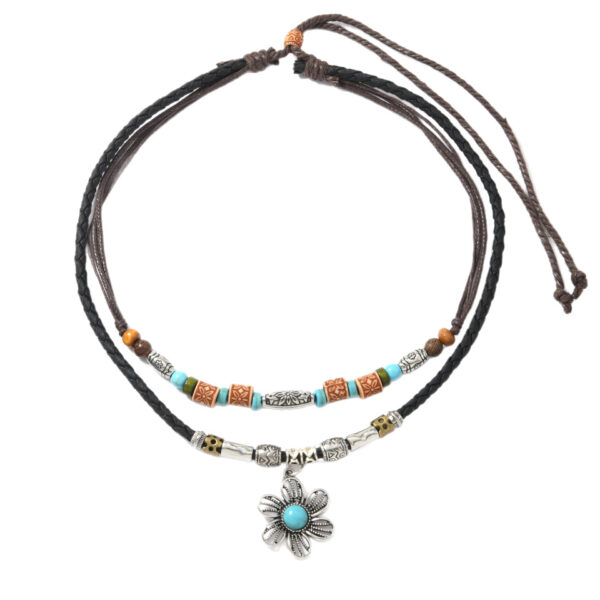 Wholesale Geometric Love Retro Cowboy Pendant Necklace