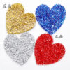 Wholesale 6 color hot melt adhesive heart-shaped rhinestone embroidery DIY Patches