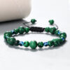 Wholesale Creative Spacer Size Beads Woven Tandem Combination Bracelet Adjustable Devil's Eye Pendant Bracelet