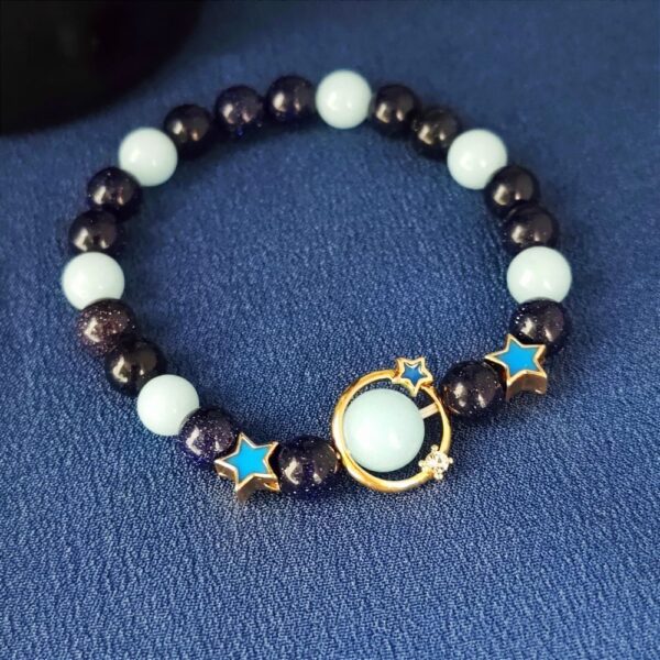 O1CN01xvwKPU2IVKnQAchWu_3919529291-0-cib Wholesale Obsidian, gold sandstone, and noctilucent fluorite bracelet