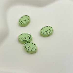 Line puppy [green] / 14.2*10.3mm
