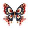 Wholesale Vintage Butterfly UV DTF Ready to Press Transfers Wraps