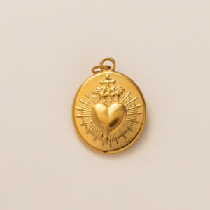 Oval love pendant