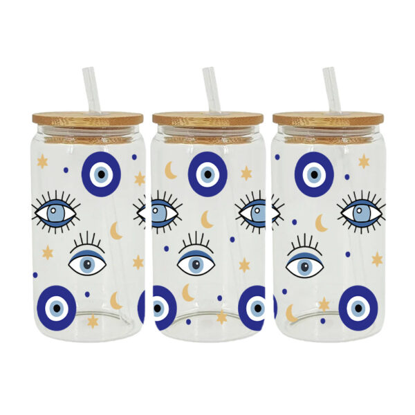 Wholesale UV Transfer Paste Glass Crystal Label Crystal Paste Cross-border Special Paste for 16oz Glass Cup 23cmX11cm