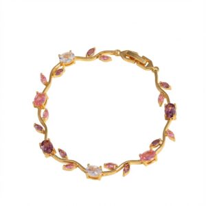 Light Mixed Color Bracelet in Gold