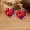 Wholesale Rose heart-shaped Valentine's Day acrylic earrings