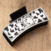 Wholesale Fashion PU Leather Western Wind Cow Pattern Printed Hair Clip