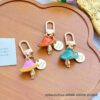 Wholesale Colorful stereoscopic Mushroom Cartoon Keychain