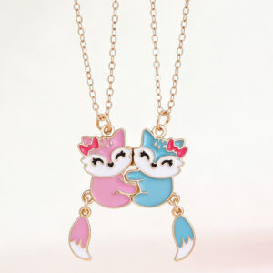 Wholesale Cartoon Animal Fox Best Friend Children's Necklace