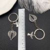 Wholesale Creative Ancient Silver Angel Love Wings Alloy Pendant Keychain