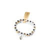 Wholesale Bohemian Love Stone Multi layered Stacked Crystal Bracelet