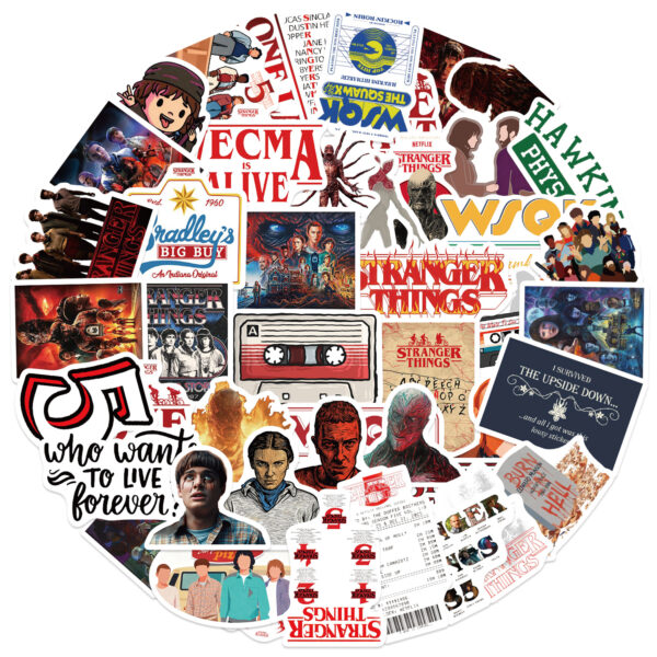 Wholesale 50 pieces of colorful English character cartoons