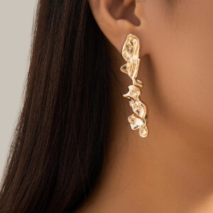 01 Stud Earrings Gold 3046