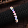 Wholesale Bohemian colorful sweet flower soft clay simple candy-colored bracelet
