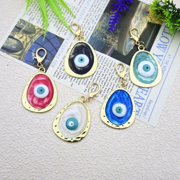 Wholesale Devil's Eye Hand Bag Pendant Blue Eye Keychain