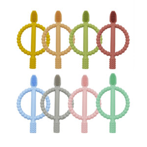 Wholesale 10pcs Silicone Teether Baby Teething Focal Beads