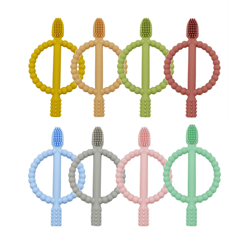 Wholesale Silicone Teether Baby Teething Focal Beads