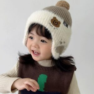 Bear paw ear protection plus velvet - gray