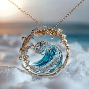 Necklace gold stainless steel chain