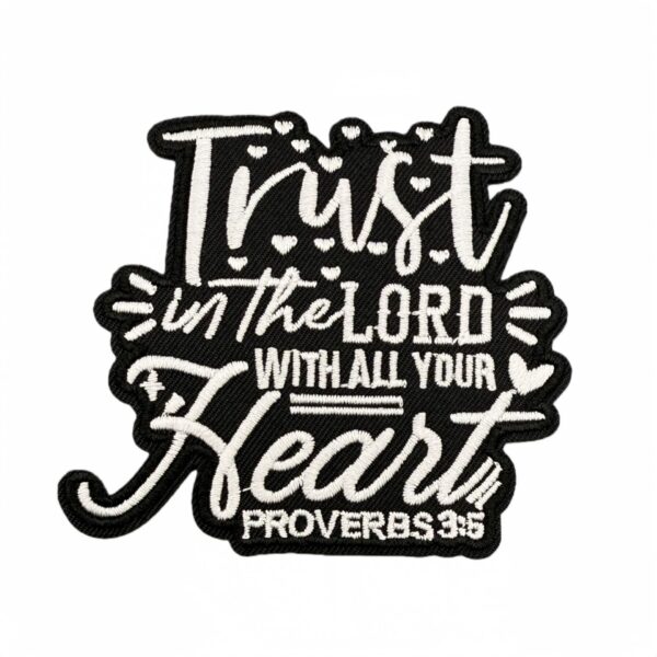 Wholesale English short sentence cartoon black and white embroidery DIY Patches