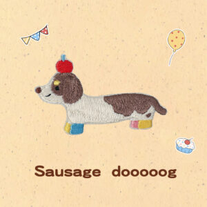 Self-adhesive*apple dog*happy dog