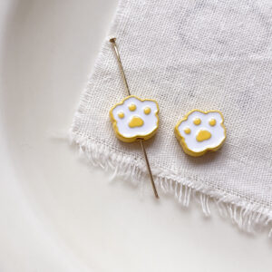 9#Puppy footprints-yellow (one)