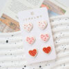 Wholesale Valentine's Day Cute Peach Heart Cookies Acrylic Earrings