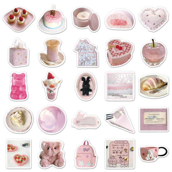 O1CN01yUhV9v1kMuhnzP3ed_2208066194670-0-cib Wholesale 100 cute soft pink butterfly doodle stickers