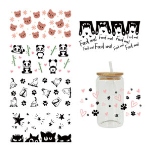 Wholesale UV Transfer Paste Glass Crystal Label Crystal Paste 16OZ UV DTF WRAPS