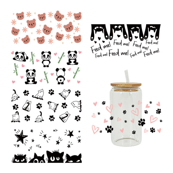 Wholesale UV Transfer Paste Glass Crystal Label Crystal Paste 16OZ UV DTF WRAPS