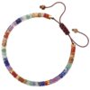Wholesale Colorful Natural Stone Braided Bracelet
