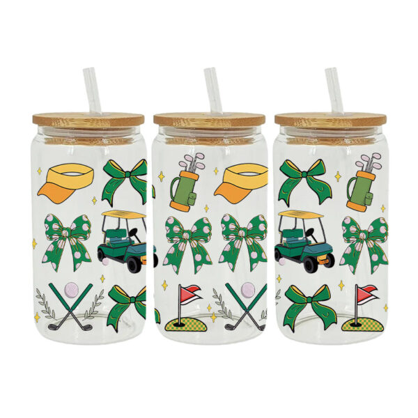 Wholesale Uv Transfer Sticker Glass Cup Crystal Label Crystal Sticker Cross-Border Exclusive for 16oz Glass Cup Special Sticker 23Cmx11Cm