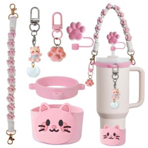 Pink cat set (excluding cup) / 7-piece set (excluding cups)