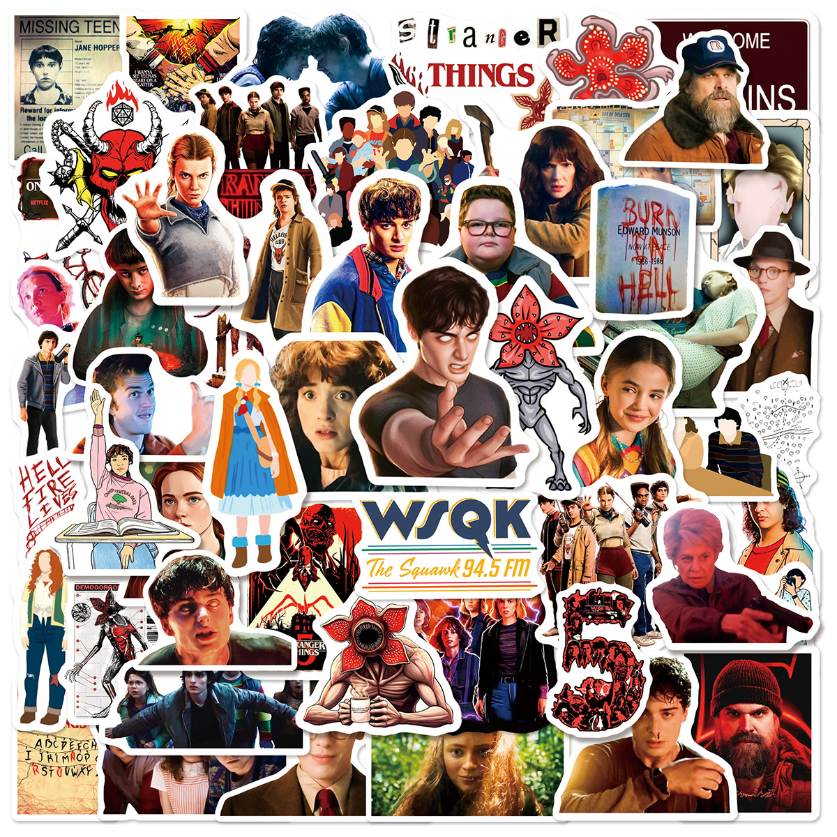 Wholesale Cute Cartoon Character Waterproof Vinyl Stickers