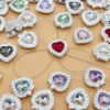 Wholesale Alloy Heart-Shaped Heart Eight-Hole Multi-Color Spacer Crystal Beads